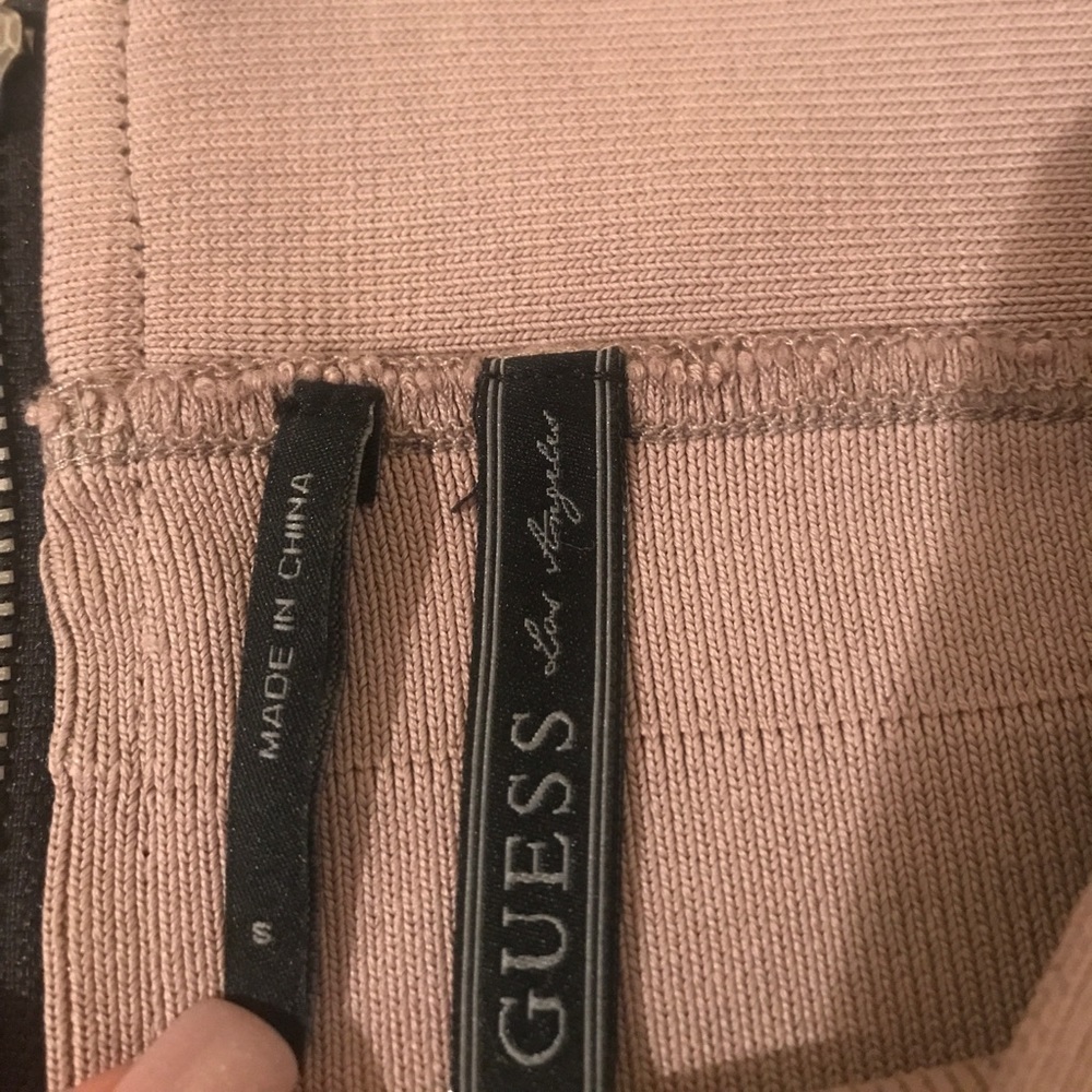 Guess Bandage Brown Black Skirt EUC - Picture 3 of 6